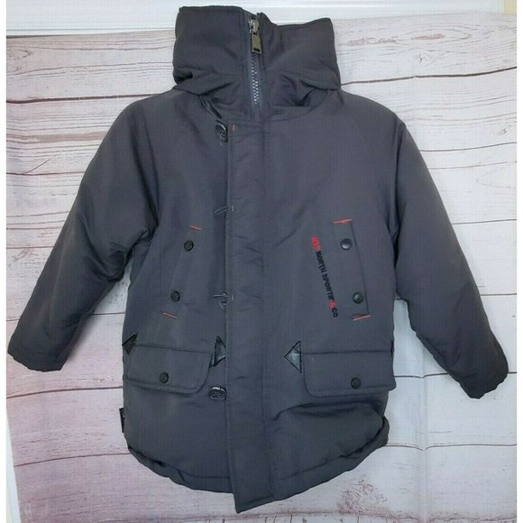 Unlisted Jackets & Coats Nsp North Sportif Co Grey Boys Full Deep Hood Winter Jacket Size 7